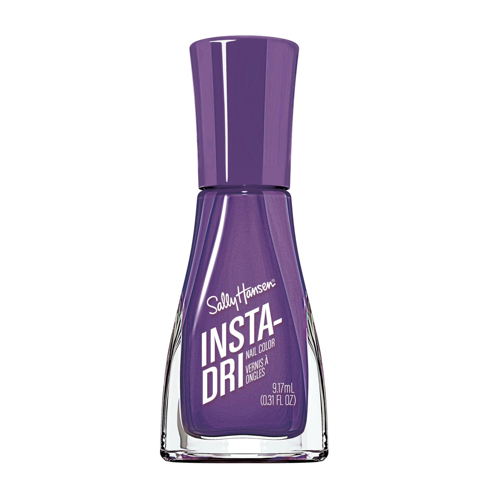 Sally Hansen Insta-Dri Mind Blending bottle closeup—fast-drying formula in action.