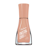 Sally Hansen Insta-Dri Instant Coffee bottle close-up showing quick-dry formula.