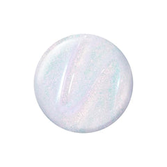 Sally Hansen Insta-Dri top coat sheer white shimmer enhances base shade with a luminous glow.