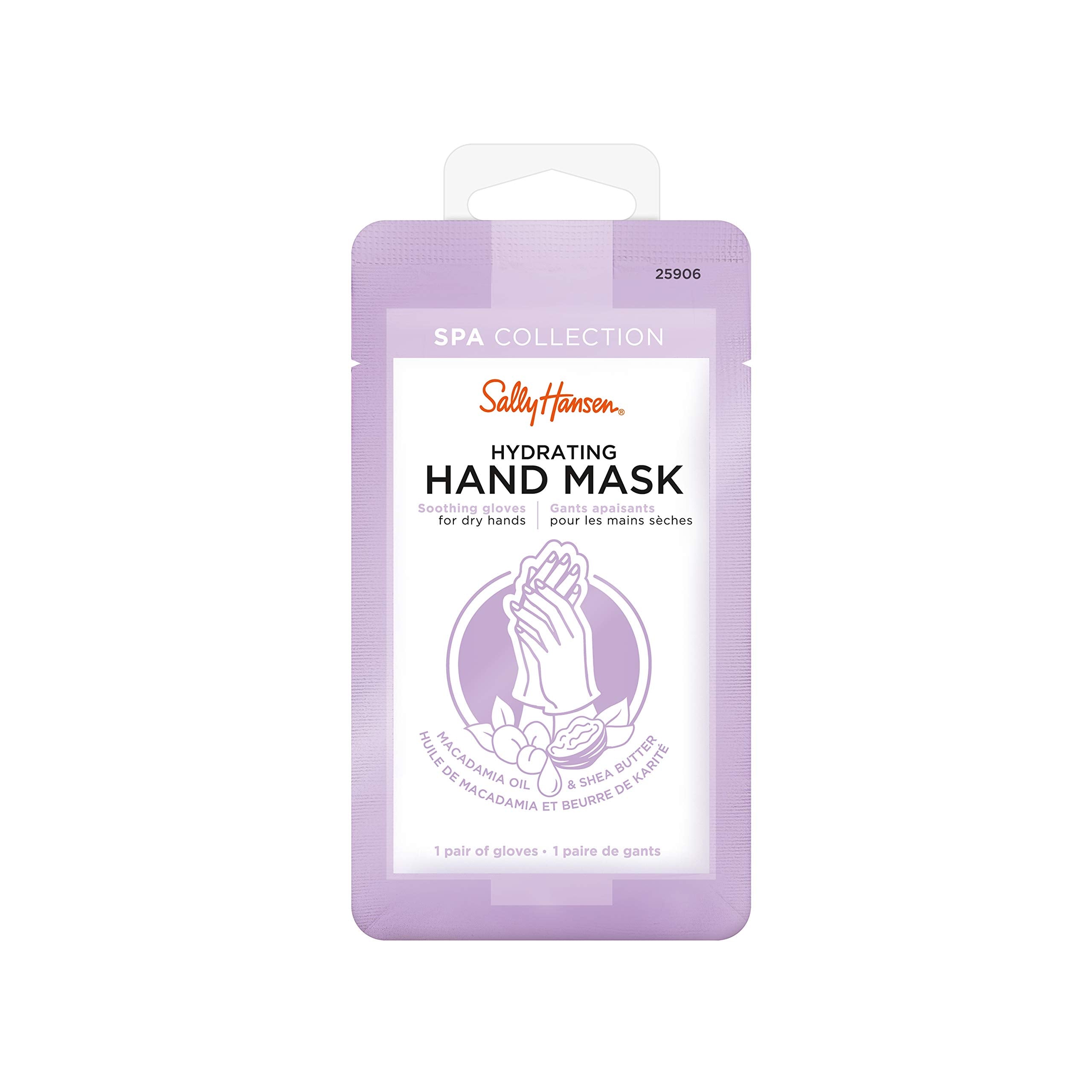 Sally Hansen mascarilla para manos hidratante, alivio suave y spa en casa