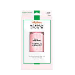 Sally Hansen Maximum Growth nail polish brush demonstrates easy one-coat application for strengthening nails.