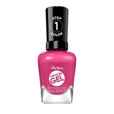 Sally Hansen Miracle Gel, botella rosa brillante, color llamativo para uñas