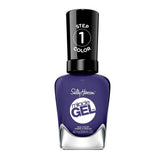 Sally Hansen Miracle Gel Desert Reign color swatch shows rich long-lasting purple shine.