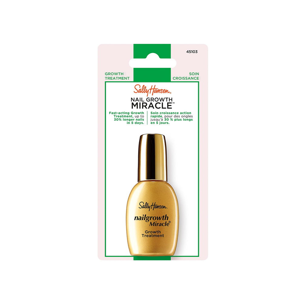 Sally Hansen Nailgrowth Miracle en botella con acción de fortalecimiento y crecimiento de uñas