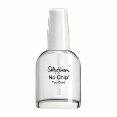 Sally Hansen No Chip Acrylic Top Coat bottle displaying durable protection for long-lasting manicures.
