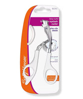 Sally Hansen Sexy Curls Deluxe Eyelash Curler front view shows precise curling and comfortable grip