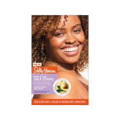 Sally Hansen Snip and Use Wax Strips pack shown for at-home hair removal