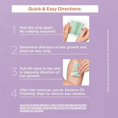 Sally Hansen large wax strips 4-count for broader body regions.