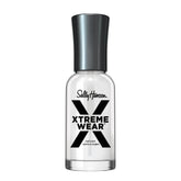 Sally Hansen Xtreme Wear invisible nail polish bottle close-up, long-lasting shine.