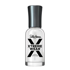 Sally Hansen Xtreme Wear invisible nail polish bottle close-up, long-lasting shine.