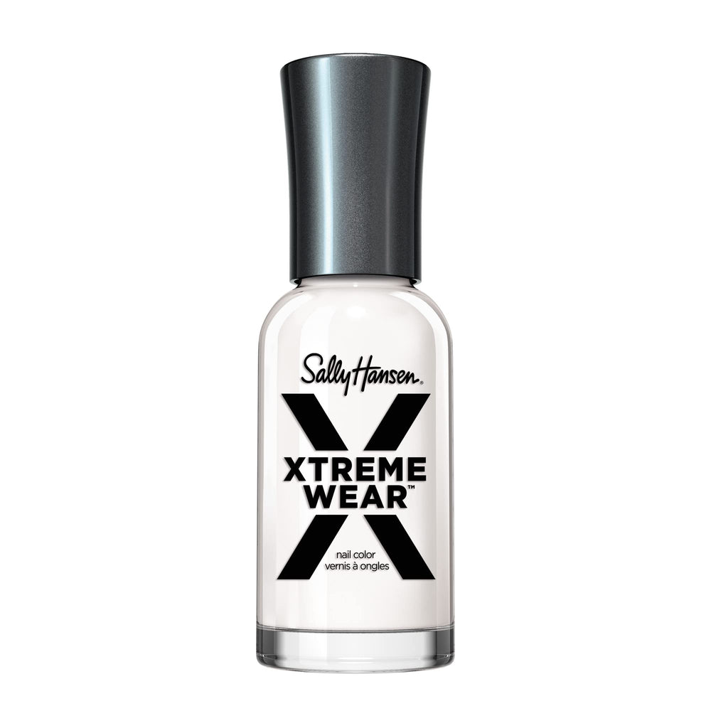 Sally Hansen Xtreme Wear White On bottle shows bold color and shine for a bold manicure.