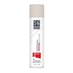 Conjunto de dos aerosoles Salon Grafix Mega Hold congelante para peinados con volumen.