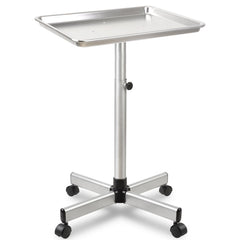 Salon Señor adjustable-height tray cart used for comfortable styling in a salon