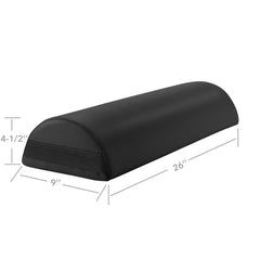 Saloniture bolster with built-in handle for easy transport.