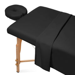 Saloniture microfiber massage table flat sheet for soft, breathable comfort