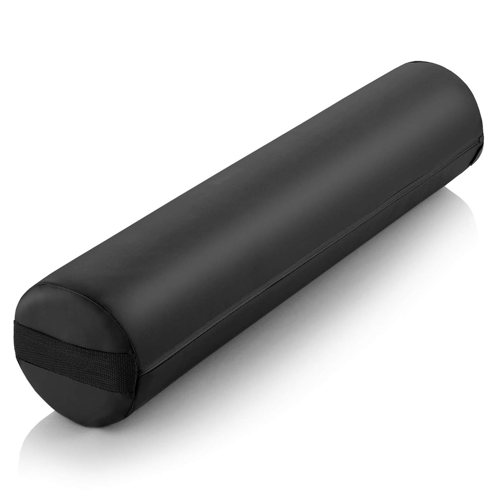 Saloniture full round bolster on a massage table providing knee support and comfort
