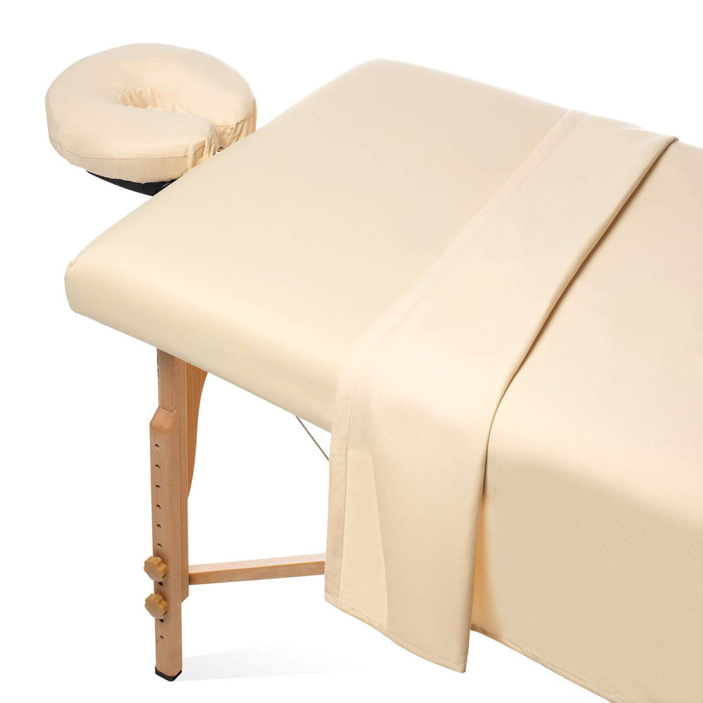 Saloniture flat massage table sheet 61x100 offers breathable comfort for clients