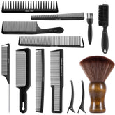 SALON SILK 13-piece neck duster close-up with soft fibers for gentle sweep