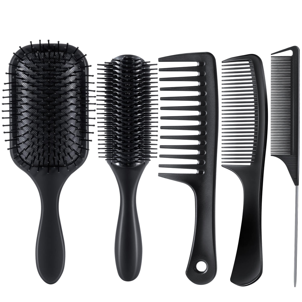 SALON SILK 5PCS paddle brush for smooth detangling and versatile styling
