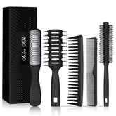 SALON SILK vented hair brush with ergonomic handle for faster blow-drying.