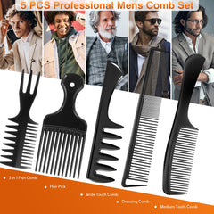 SALON SILK wide-tooth comb for Afro hair smooth detangling.