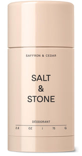 Salt & Stone deodorant stick applying smoothly for everyday odor control and fresh confidence.
