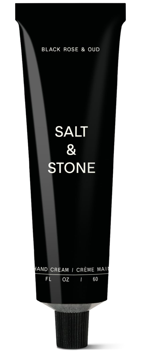 Salt & Stone Hand Cream bottle front for fast-absorbing hydration.