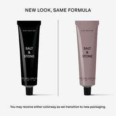 Salt & Stone Hand Cream ingredients featuring seaweed for hydration.