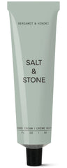 Salt & Stone hand cream jar close-up showing creamy texture for hydration