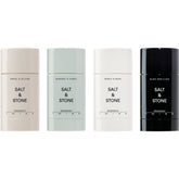 Salt & Stone aluminum-free deodorant bottle showing long-lasting protection.