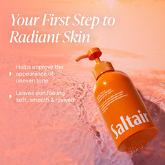 Saltair 2-pack packaging showcases convenient dual bottles for shared showers.