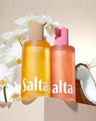 Saltair Santal Bloom application on hands demonstrates quick absorption