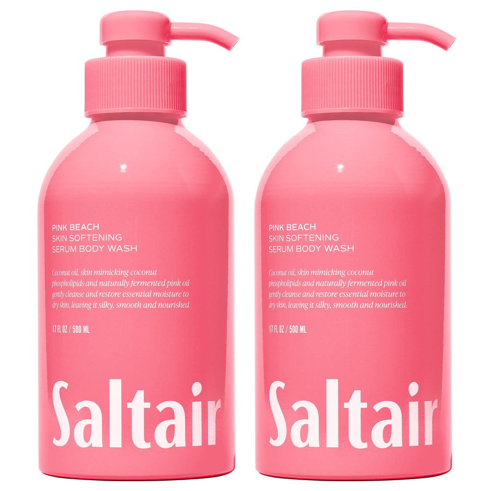 Saltair Body Wash 2-Pack bottle with pump for easy daily cleansing and hydration.
