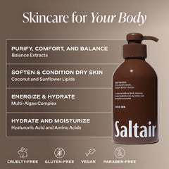 Saltair Body Wash amino acids multi-algae nourishes skin during cleansing