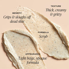 Saltair KP Body Scrub: textura de granulos volcánicos para exfoliación física cuidadosa.
