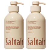 Saltair Salt Water Vanilla bottle pour highlights refreshment for skin.