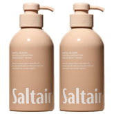Saltair Santal Bloom bottle with pump for quick, mess-free cleansing.