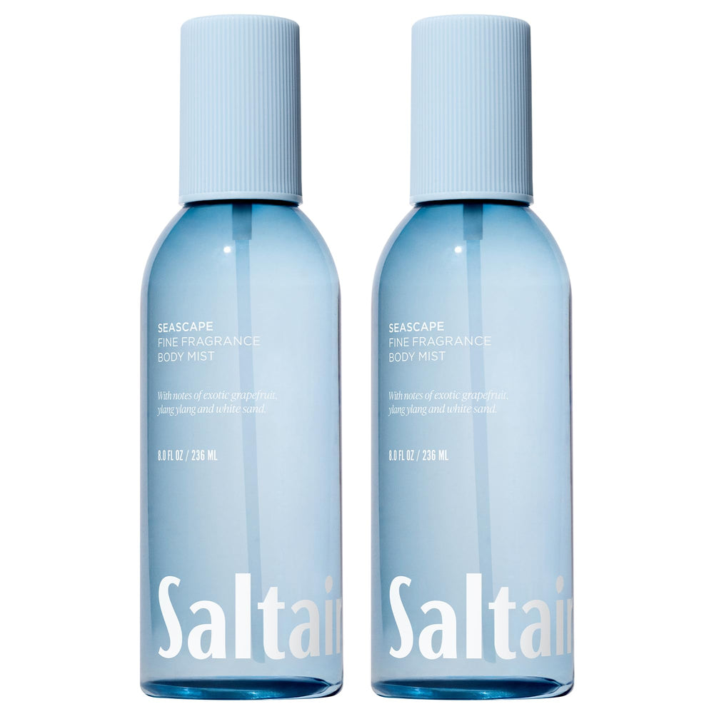 Saltair Seascape Body Mist 2-pack bottle front view for a quick refreshing scent