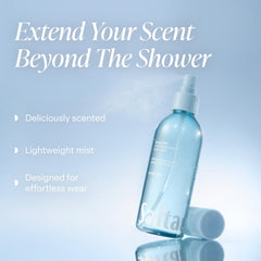 Saltair Seascape bottle side view showing lightweight spray for day-long wear