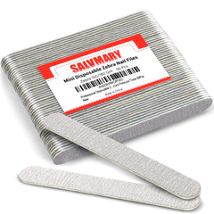 SALVMARY professional zebra nail file pack with 5-inch length and 100/180 grit for shaping
