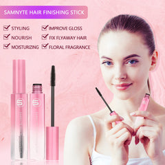 Samnyte Hair Finishing Stick in action smoothing flyaways
