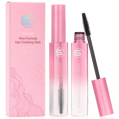 Samnyte Hair Finishing Stick packaging with pink gradient design for shine