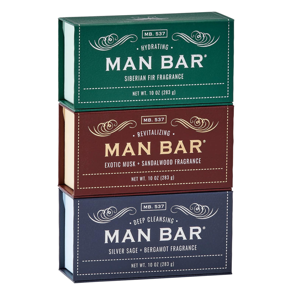 San Francisco Soap Company Man Bar with Silver Sage Bergamot for deep cleansing and refreshing skin.