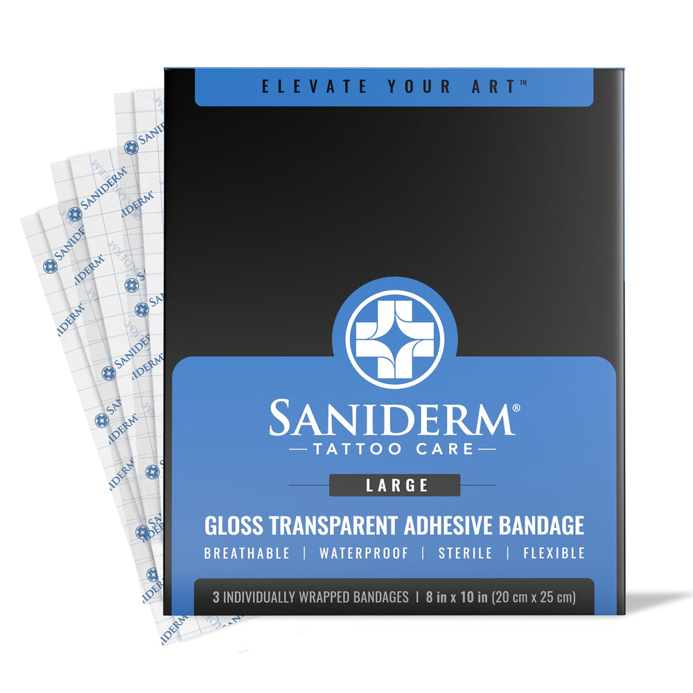 Saniderm vendaje original cuidado-tatuaje, favorece curación rápida y protección continua