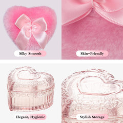 SansaiEco Love puff inside jar demonstrates compact storage