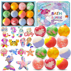 Conjunto de Bombas de Baño Santrela para niñas con 12 piezas y sorpresa.