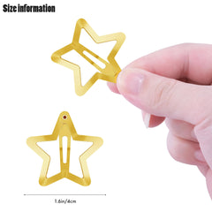SAOROPEB horquilla estrella oro paquete 15, ideal para looks rápidos.