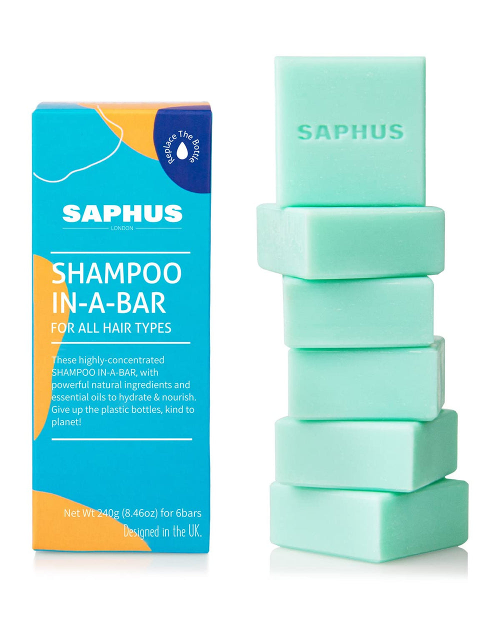 SAPHUS barra champú caspa: ideal para control ligero de la caspa y cabello limpio.