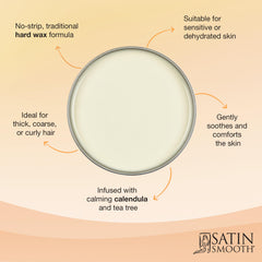 SATIN SMOOTH Calendula Gold wax used on underarms area for delicate waxing