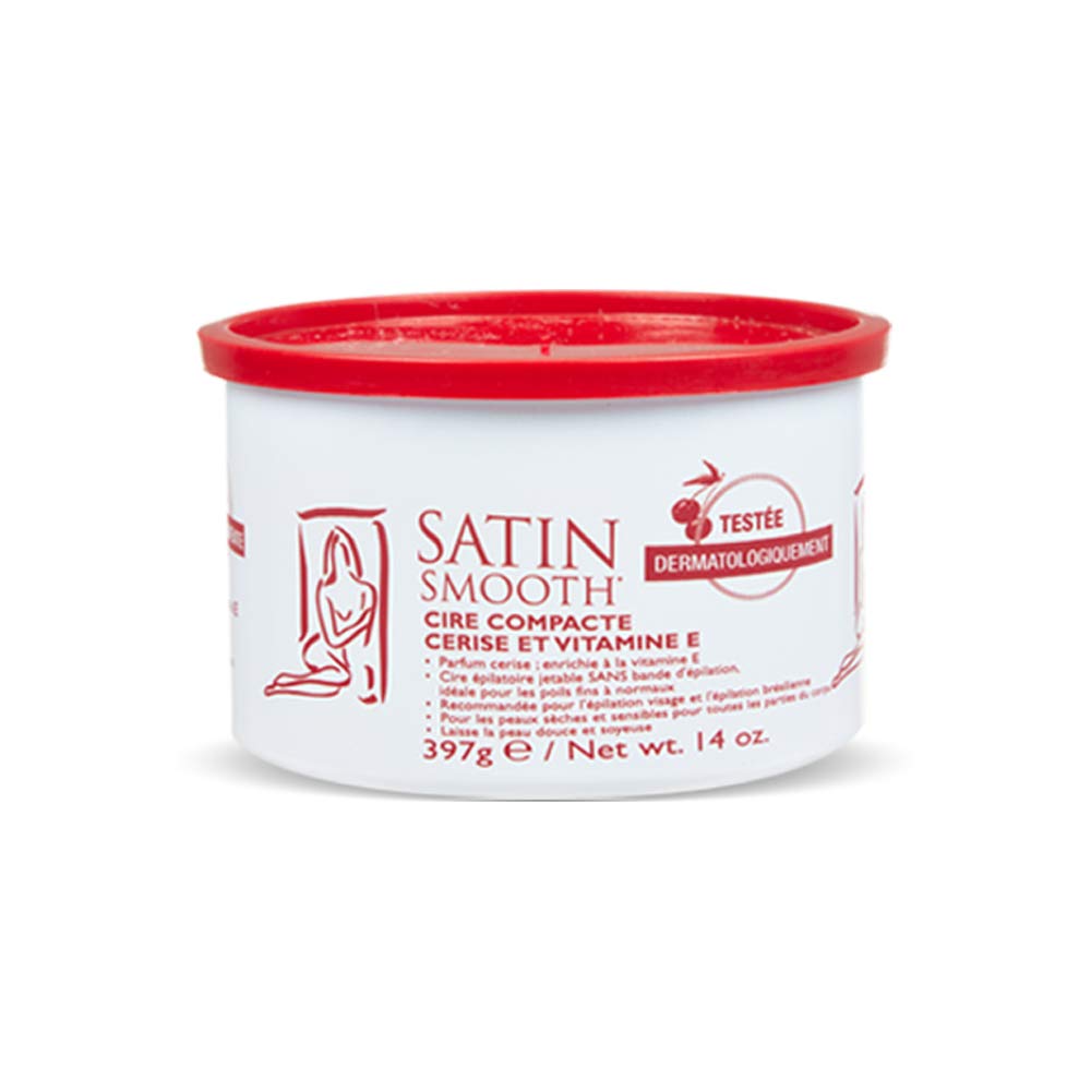 SATIN SMOOTH Wild Cherry Hard Wax bottle for easy, gentle hair removal